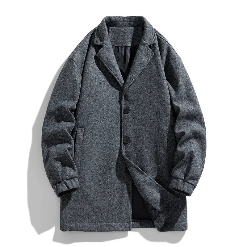 Trench Classique avec Boutons pour Homme | Parfait pour le Printemps et l'Automne