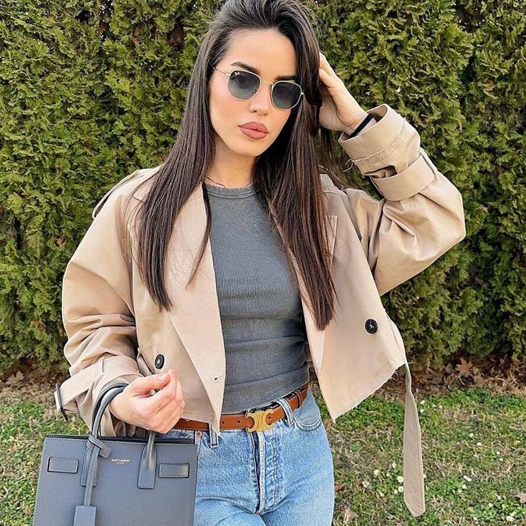 Veste Trench Élégante Femme - LuxeStyle