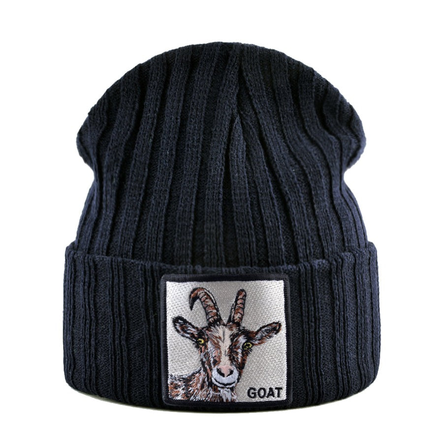 Bonnet Tricoté Élégant à Motifs Hivernal pour Adulte