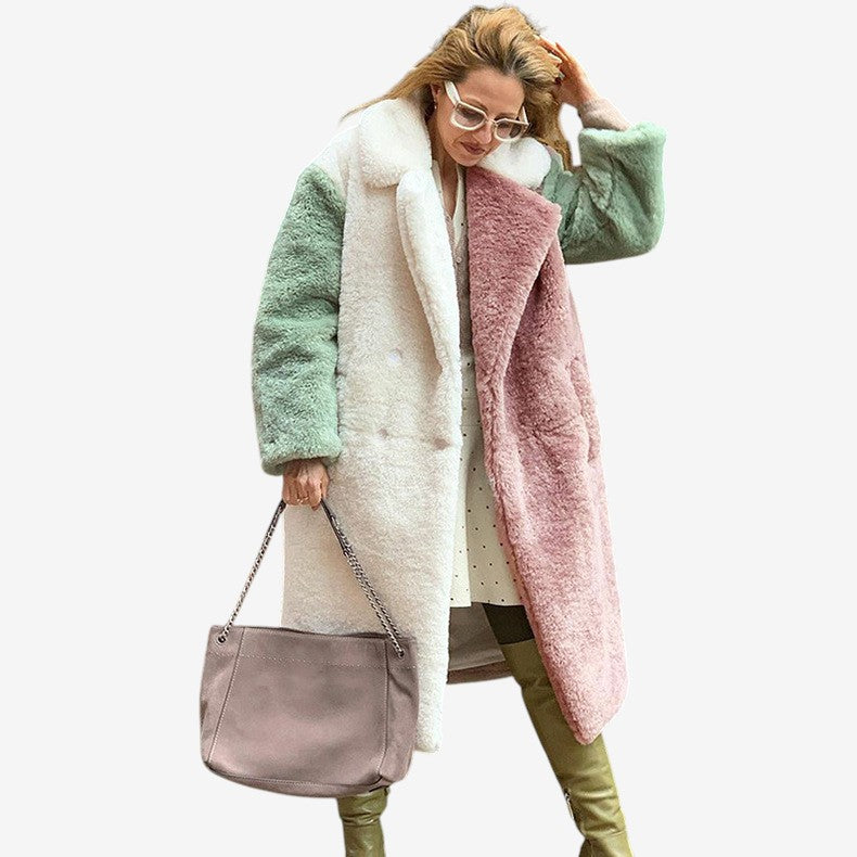 Manteau Femme Élégant à Manches Longues et Poches - LuxeStyle