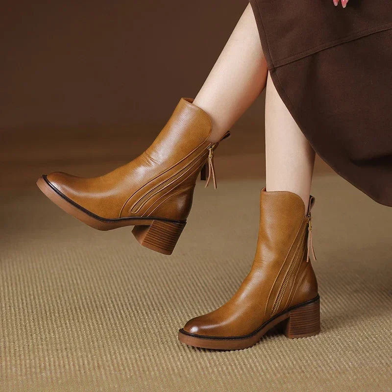 Bottines Femme Cuir Luxe Élégantes & Résistantes