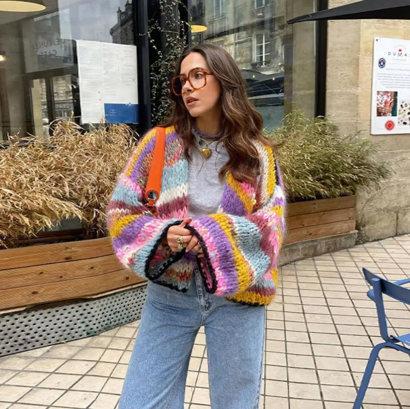 Cardigan Douillet à Manches Longues pour Femme - LuxeStyle