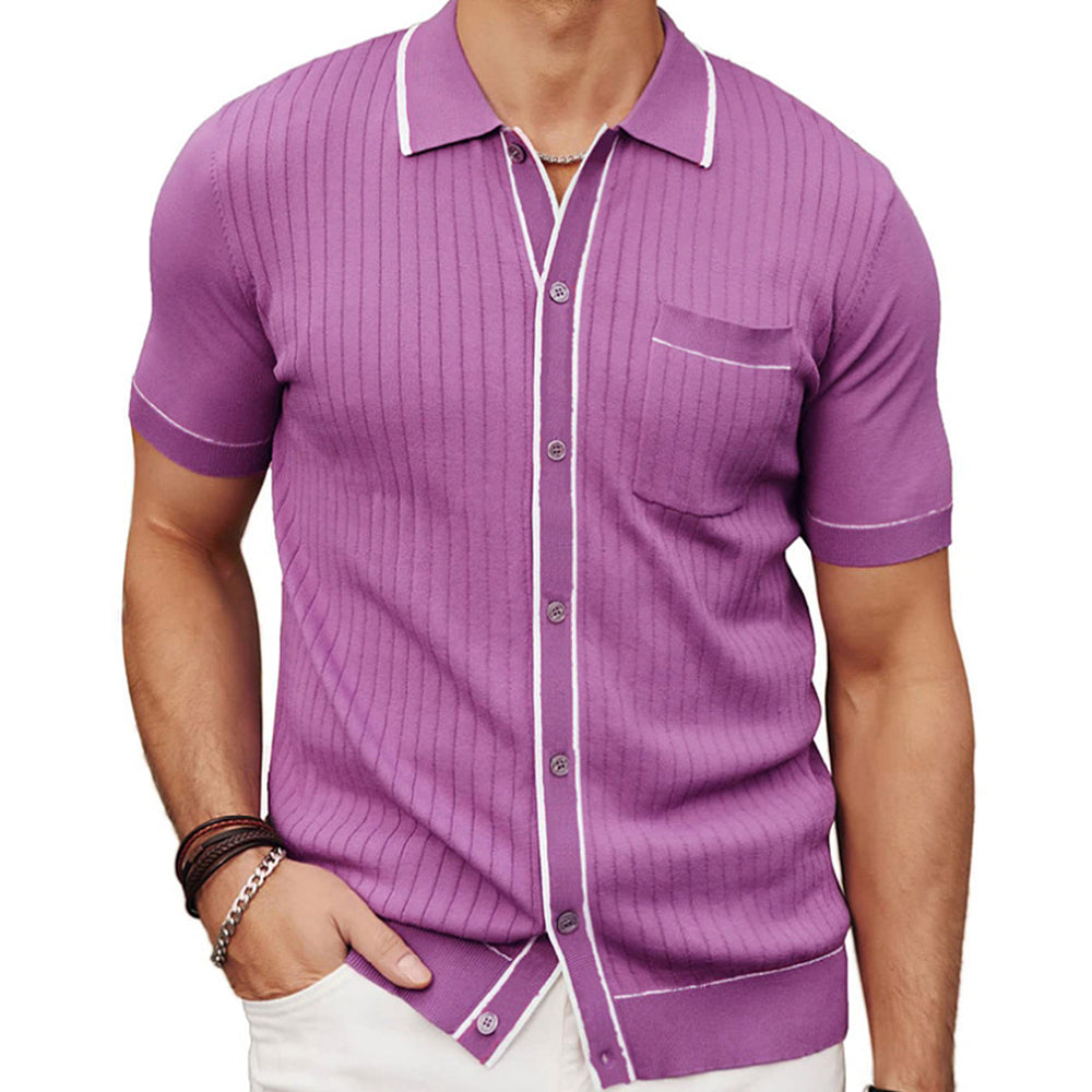 Chemise Décontractée Été avec Poche Avant