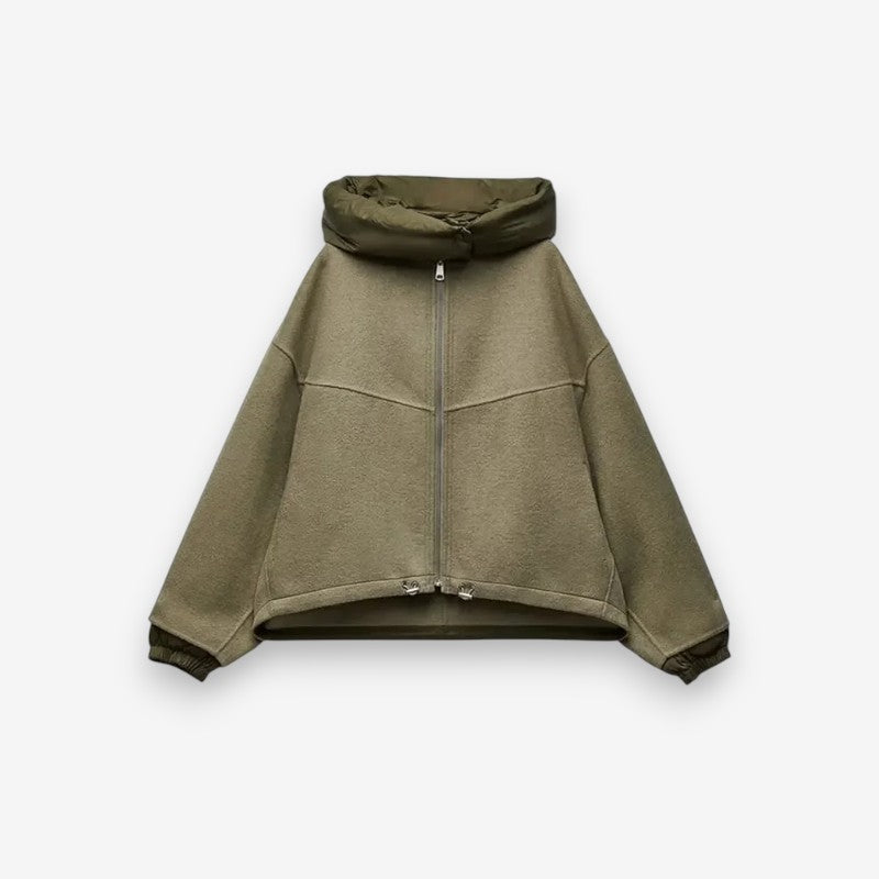 Veste à Capuche Zippée Longue et Confortable - LuxeStyle