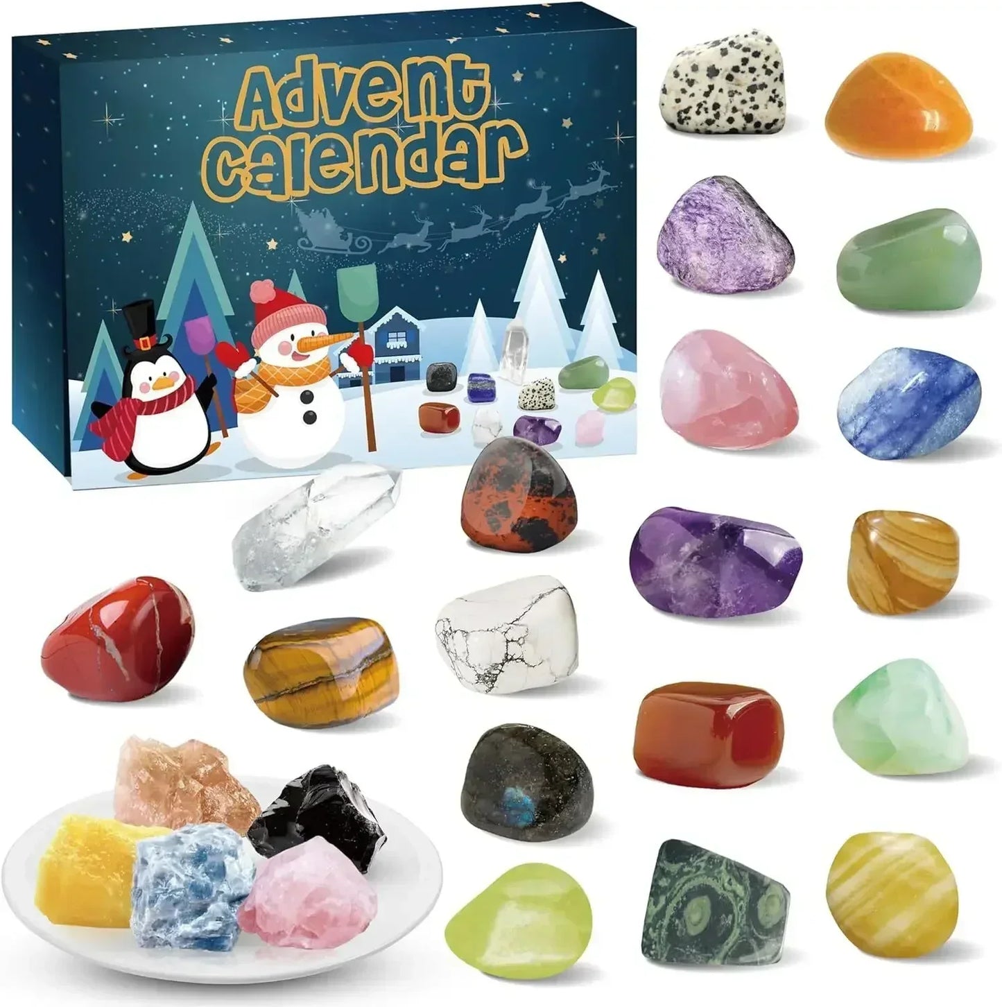 Calendrier de l'Avent Minéraux et Pierres Rares 24 Compartiments