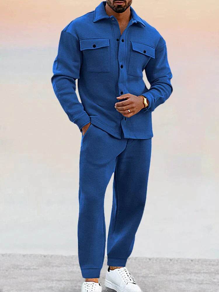 Costume Homme Élégant Complet Veste et Pantalon