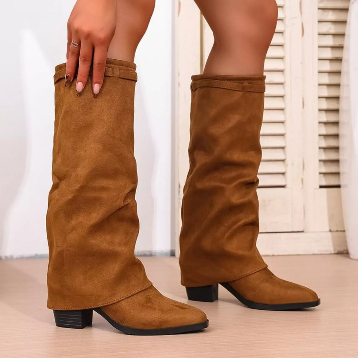 Bottes Femme Élégantes Hautes Talons
