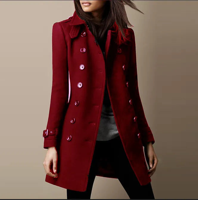 Manteau Femme Élégant en Laine Luxe