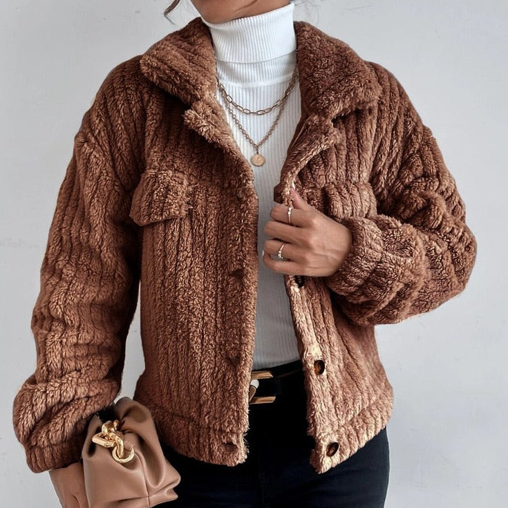Veste Teddy Douce et Chic