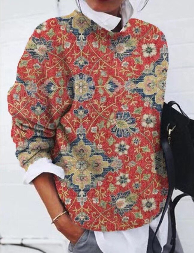 Pull Femme Floral Doux et Coloré