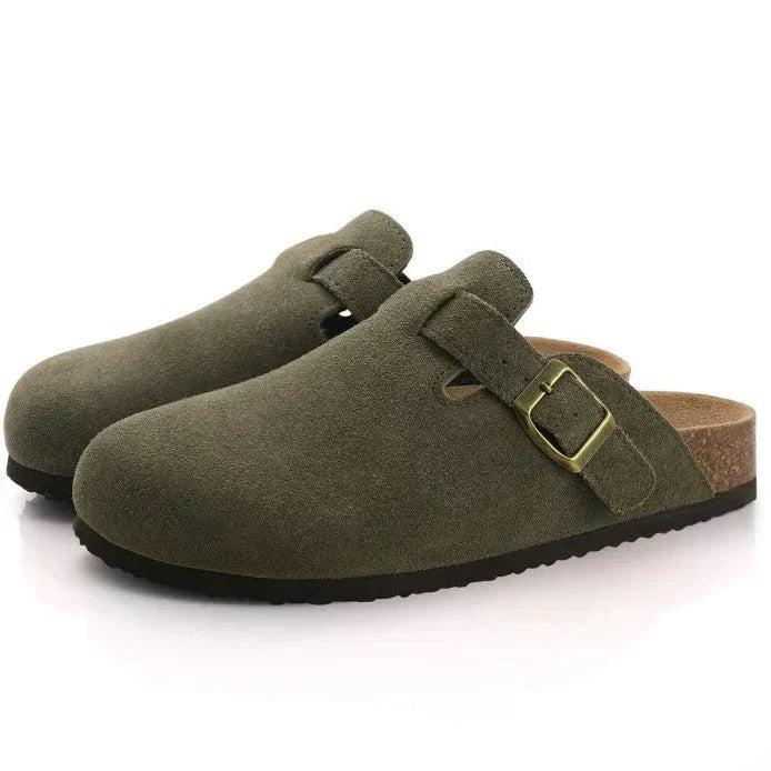 Chaussons décontractés à enfiler avec boucle et confort optimal