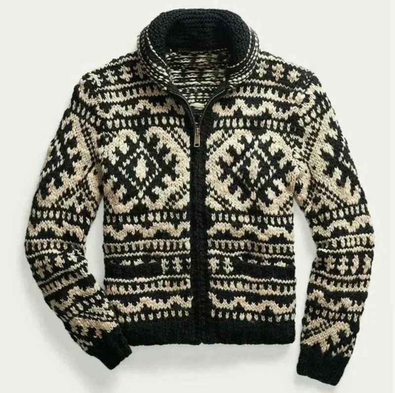 Veste en Laine Douce pour Homme - Parfait pour l'Hiver - LuxeStyle