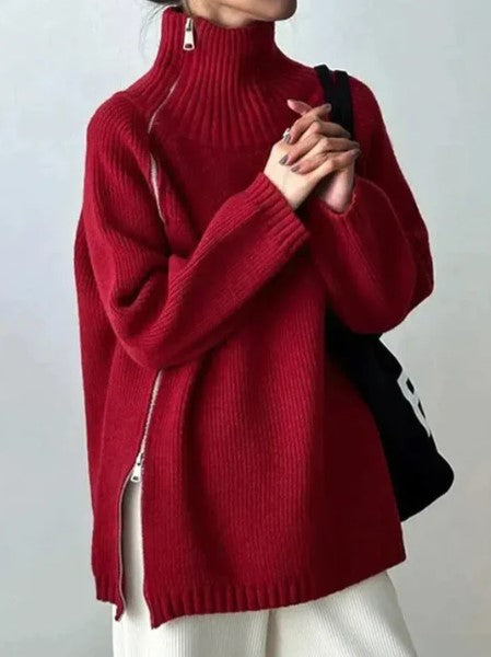 Pull Col En V Pour Femme - Parfait Pour Le Froid - LuxeStyle