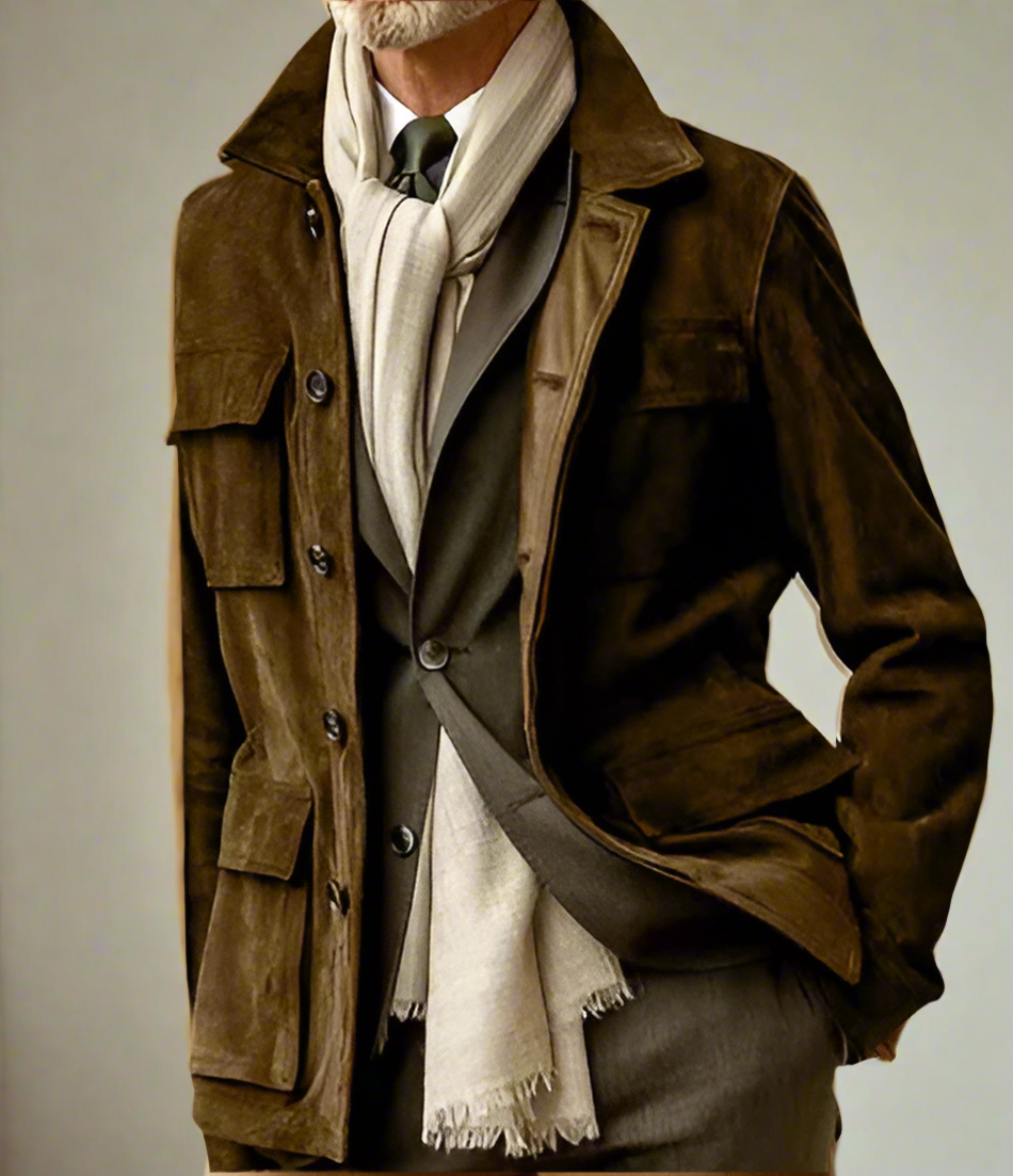 Veste Élégante à Boutons pour Hommes - Parfaite pour le Travail et la Ville