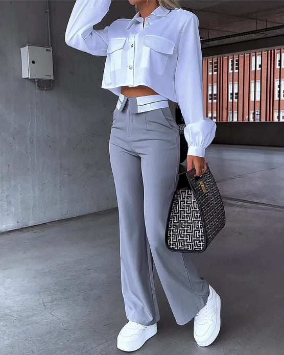 Pantalon Femme Confort Élégant pour Travail ou Loisirs