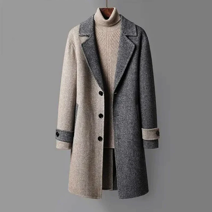 Manteau Hiver Chic pour Homme - Idéal Pour les Soirées Élégantes - LuxeStyle