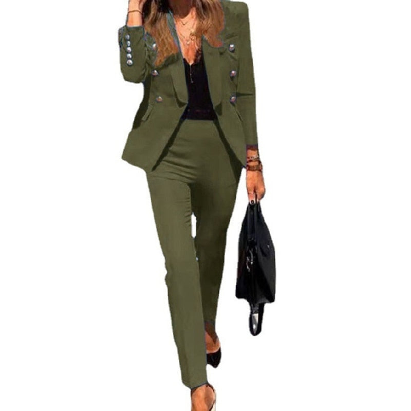 Zoé – Costume Élégant Femme Deux Pièces
