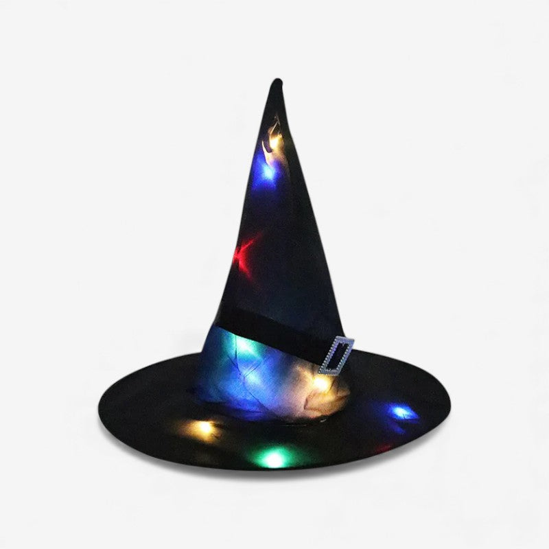 Chapeau Sorcière Éclairé LED Fantastique