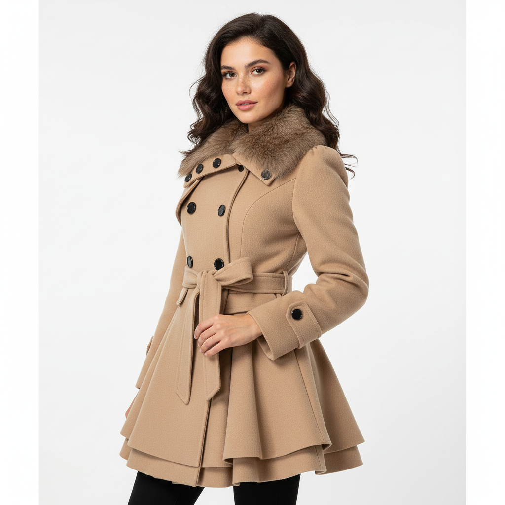 Manteau Femme Élégant Hiver – Veste Chaud Chic avec Coupe Détendue & Style Actuel