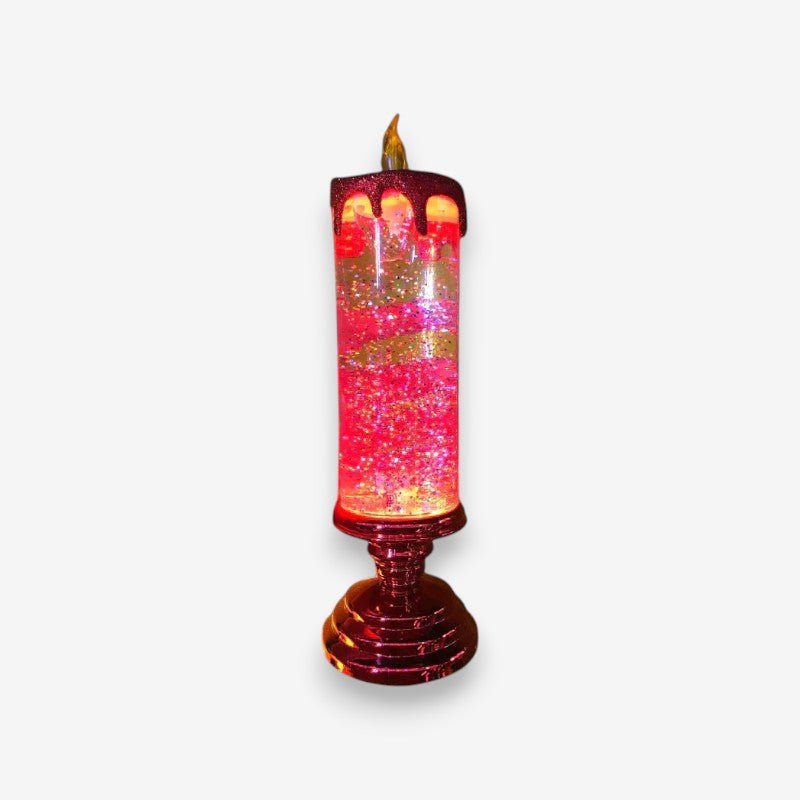 Bougie LED Élégante à Effet Tourbillon Scintillant