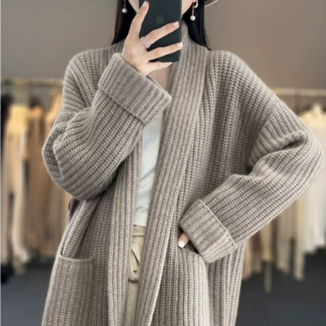 Cardigan Femme Élégant Hiver Douillet