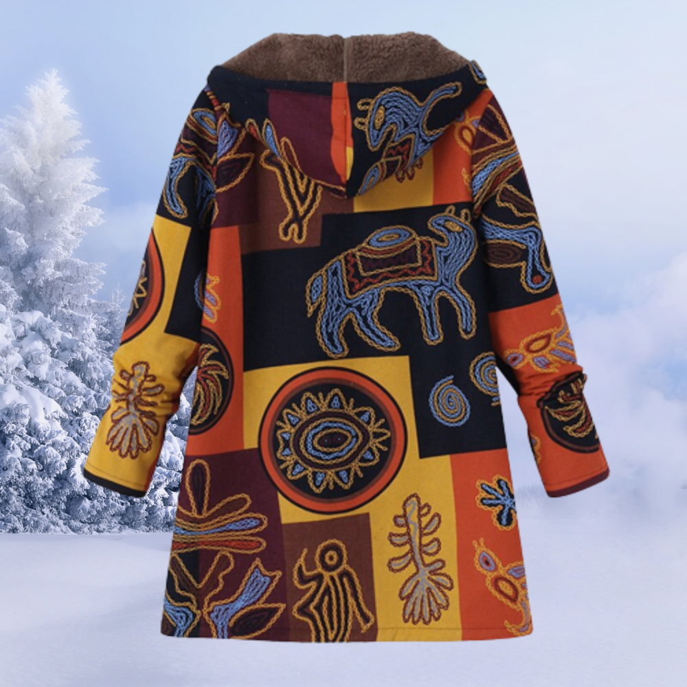 Veste Hiver Féminine Élégante à Capuche Douce et Chaude