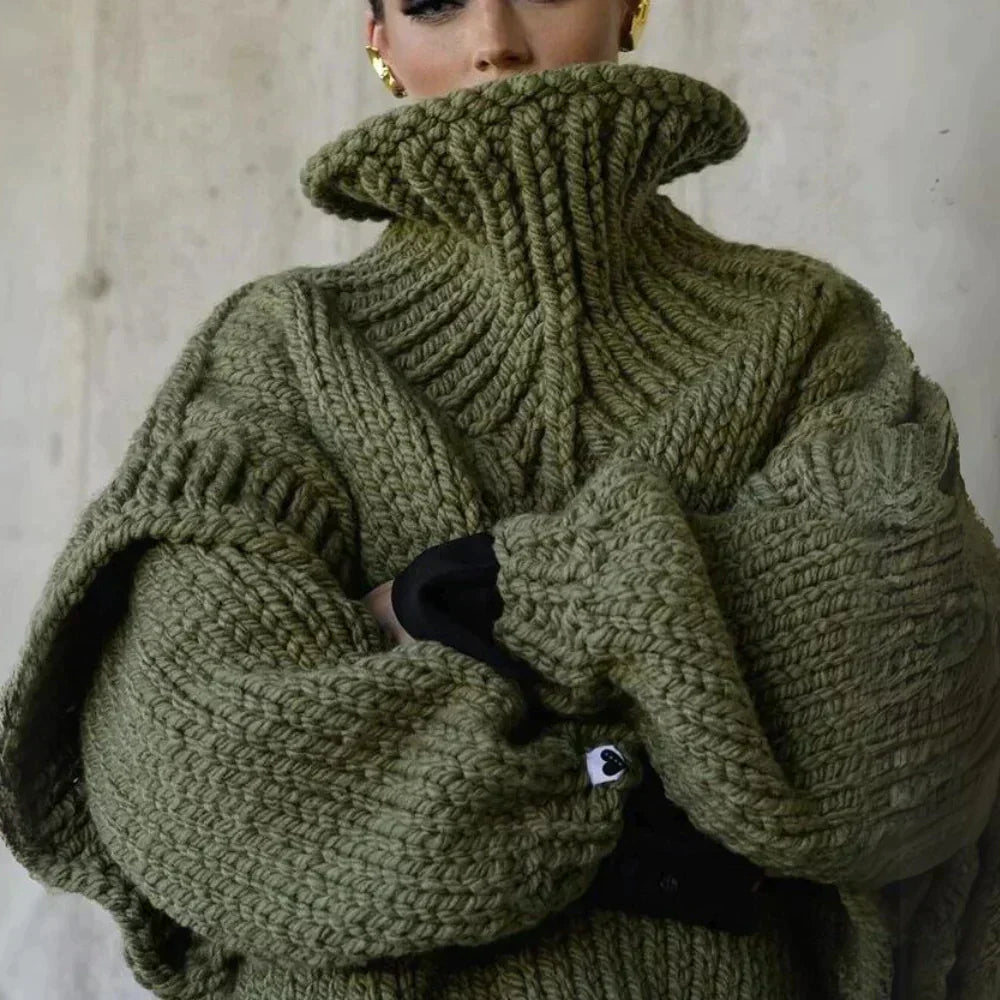 Pull Détendu Col Roulé Femme - Parfait Pour Tous Les Jours