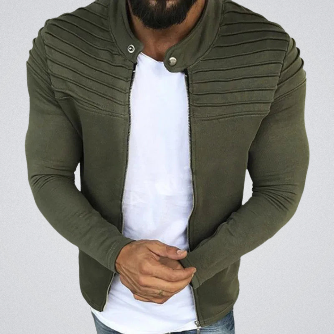 Veste Homme Élégante Taille Slim avec Épaules Rembourrées