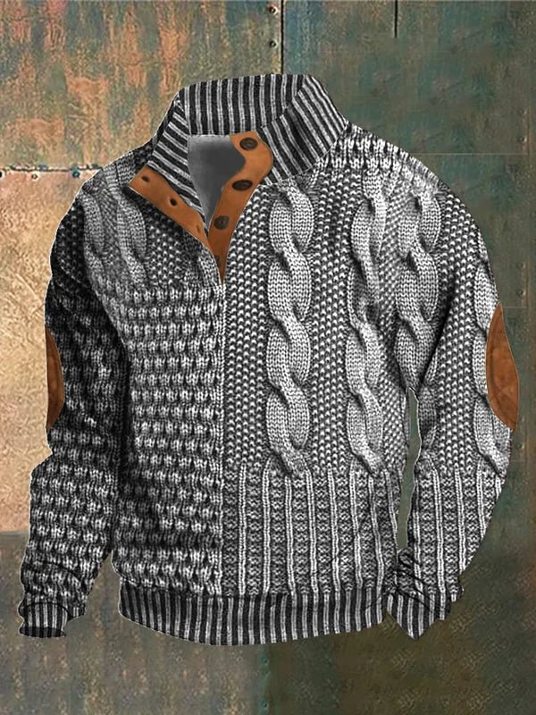 Pull Homme Chic Élégant - Tricot Doux et Confortable pour Hiver