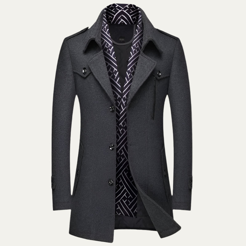 Caban court pour homme d'inspiration militaire