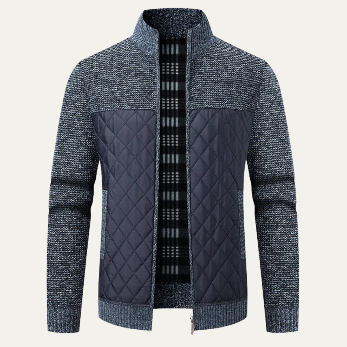 Doudoune matelassée zippée pour homme
