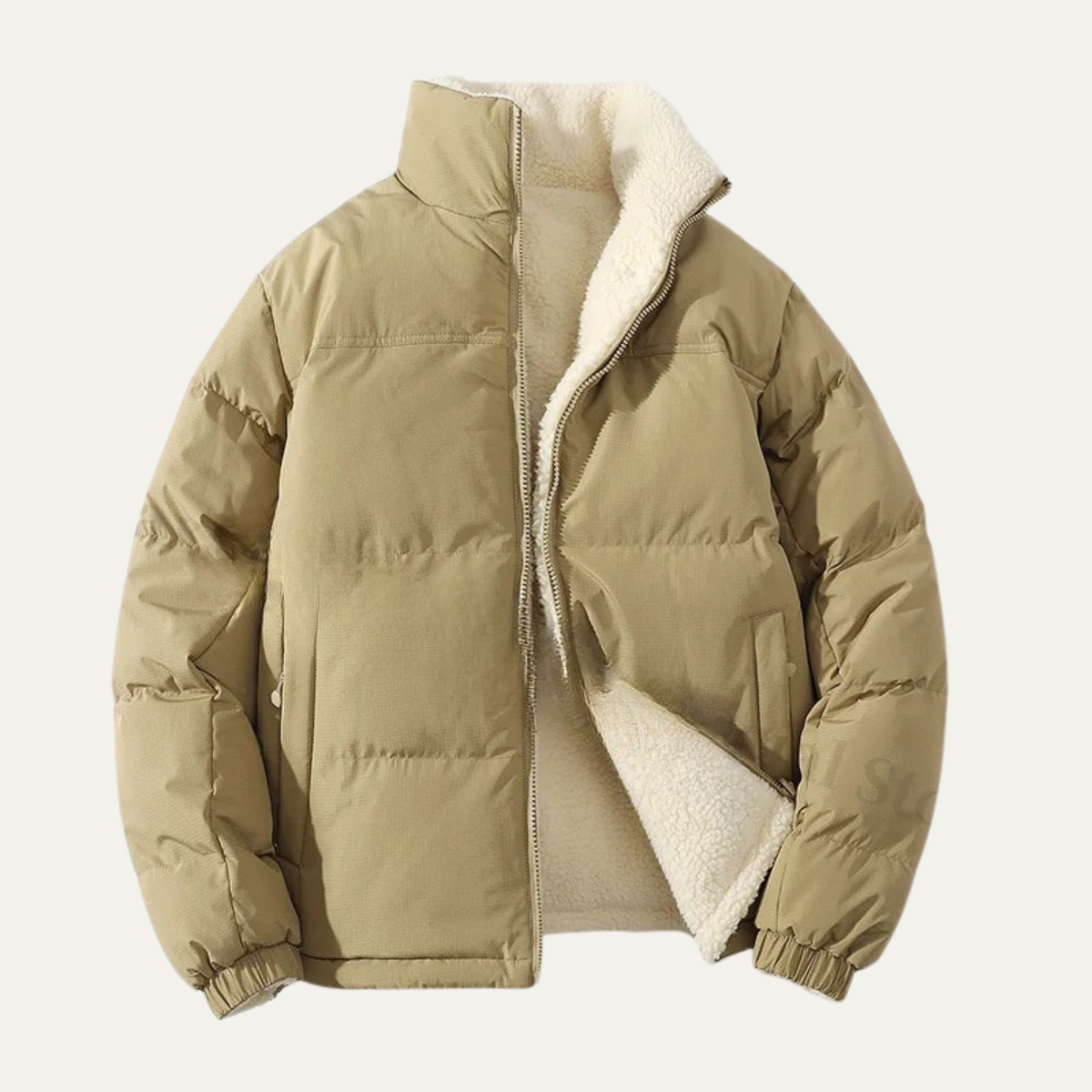 Doudoune réversible en sherpa pour homme