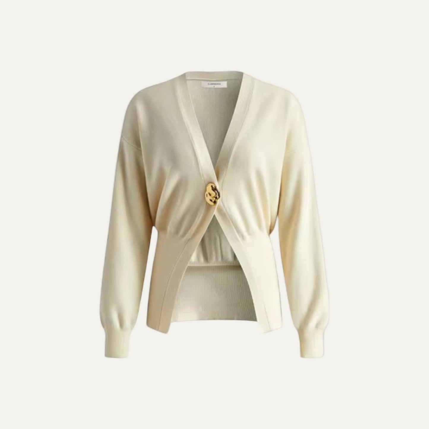 Gilet cardigan péplum à col en V pour femme