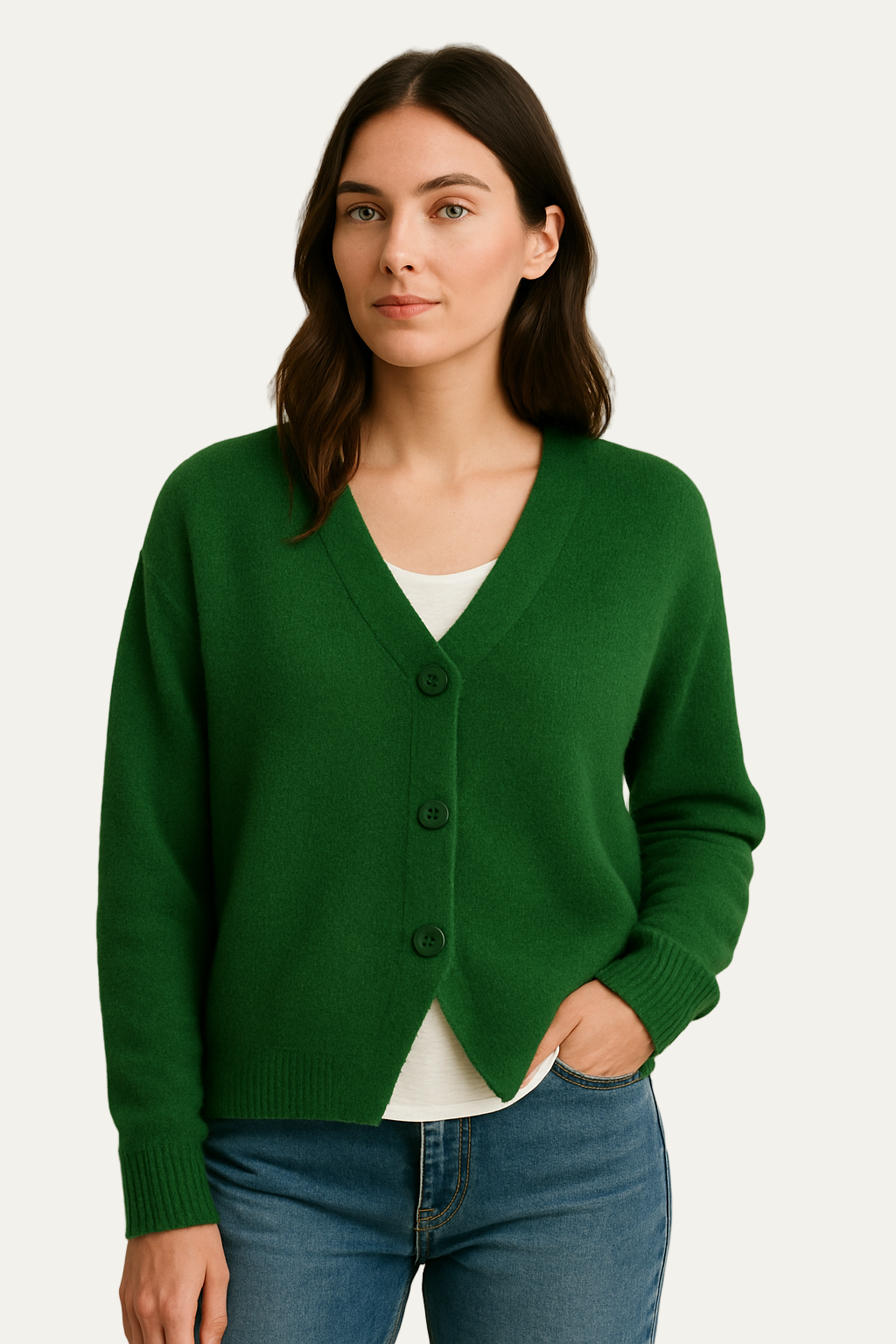 Gilet court classique pour femme
