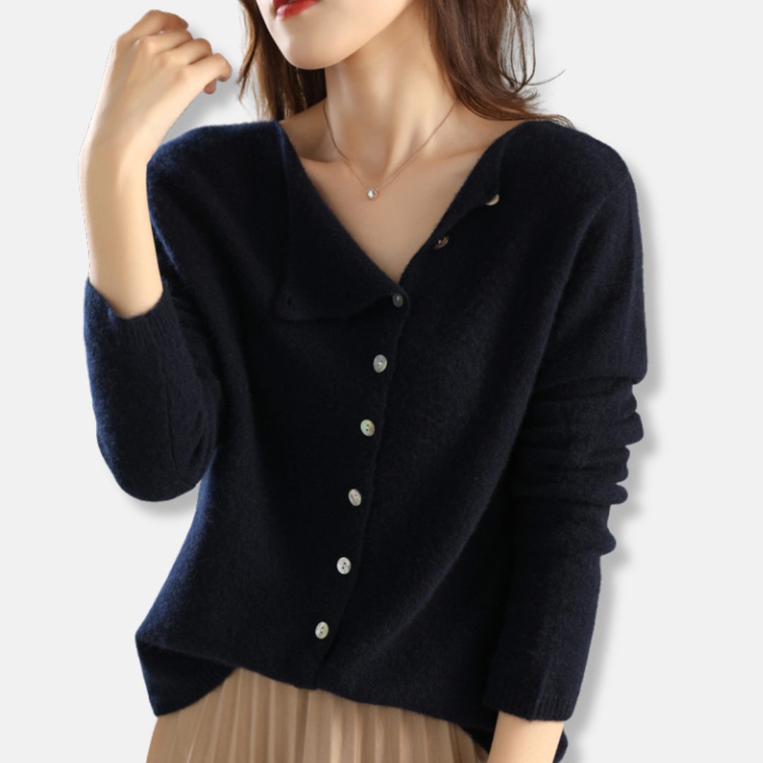 Gilet élégant à col en V pour femme