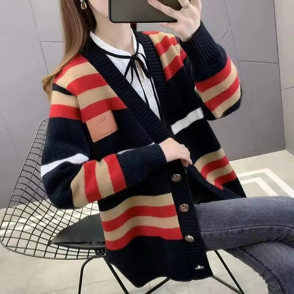 Gilet en maille cachemire pour femme avec col en V