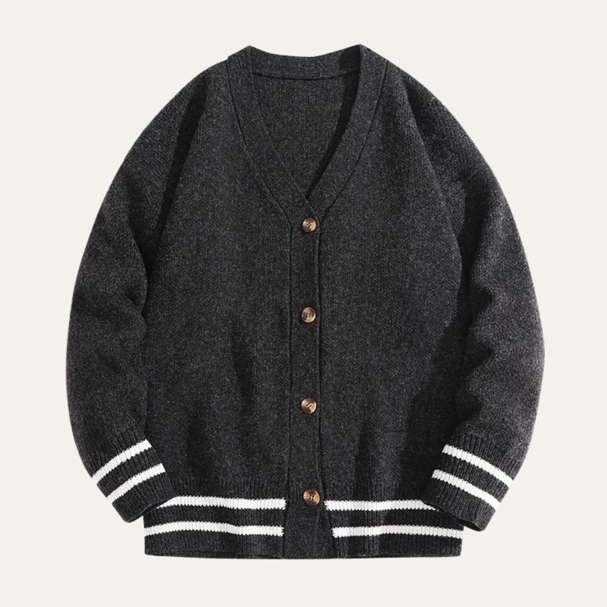 Gilet en maille style universitaire pour homme