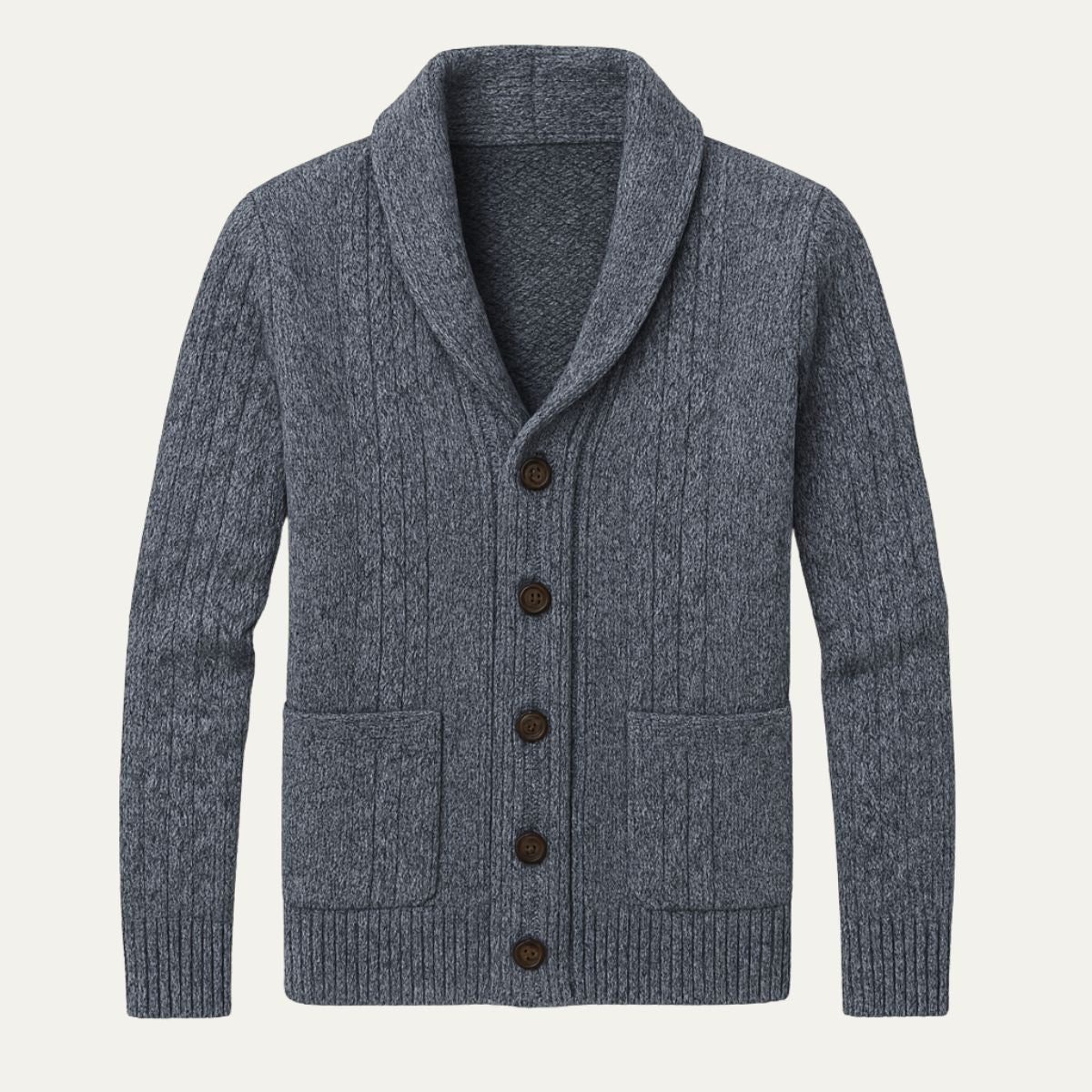Gilet en maille torsadée confortable pour homme