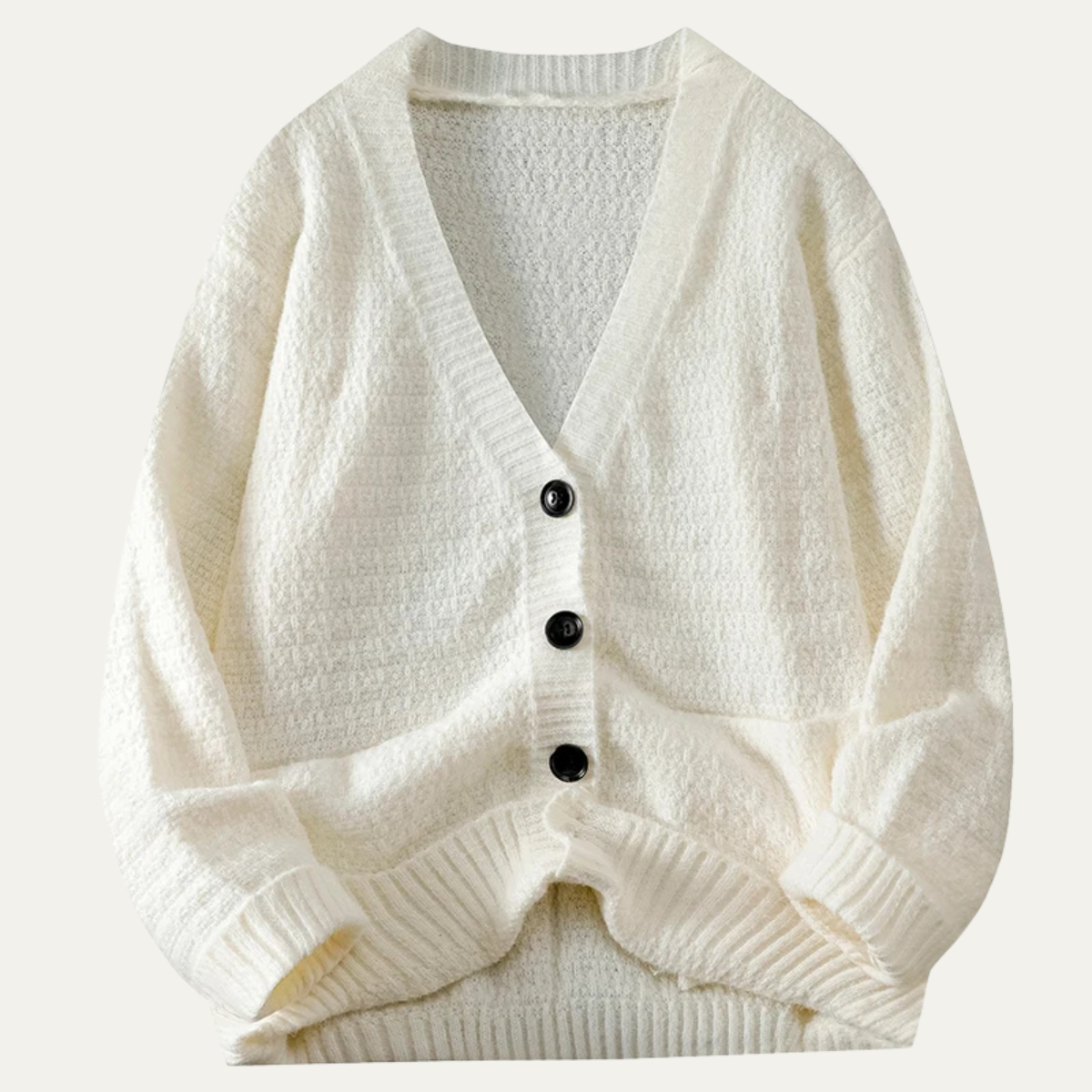 Gilet homme col V en maille texturée