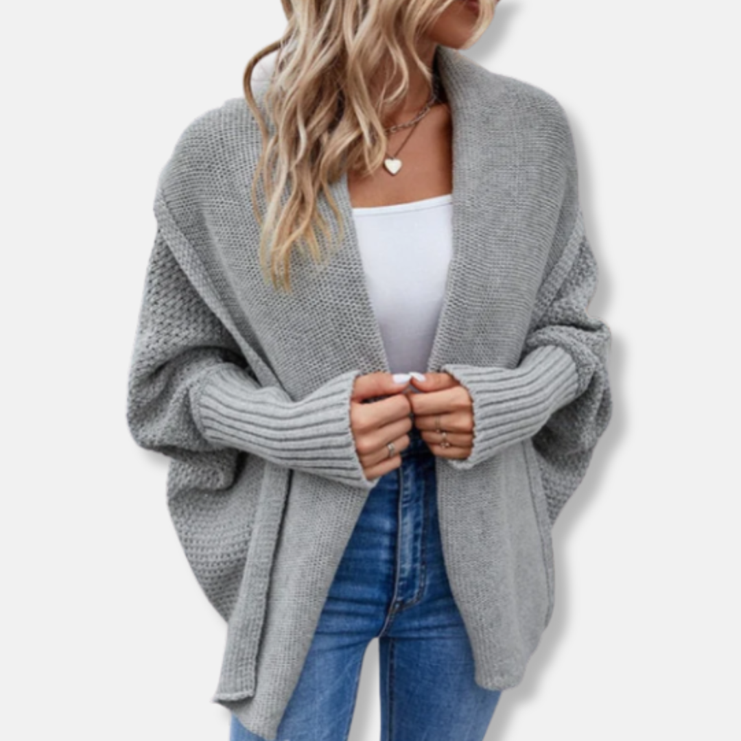 Gilet oversize ouvert sur le devant pour femme