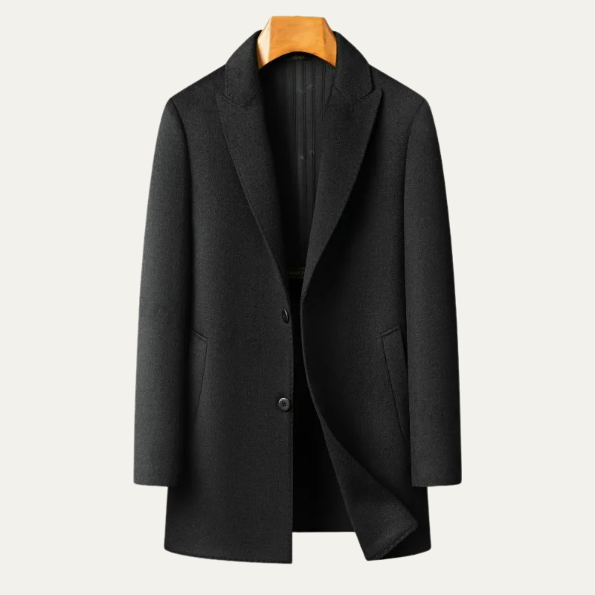 Manteau classique en laine pour homme