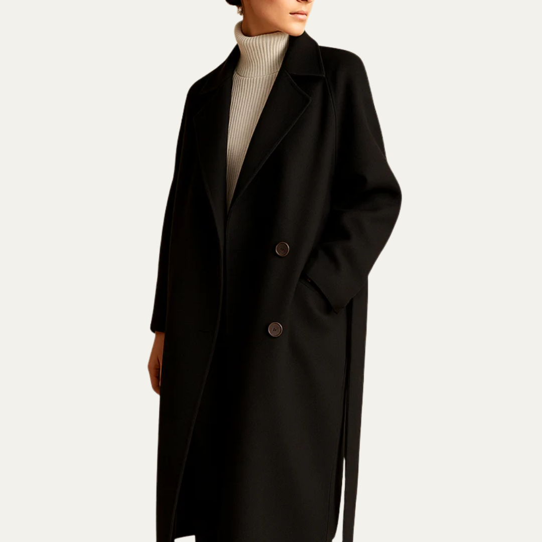 Manteau croisé oversize pour femme