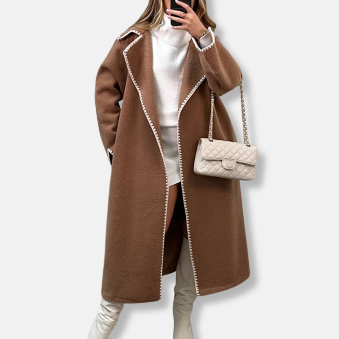 Manteau élégant ouvert sur le devant pour femme
