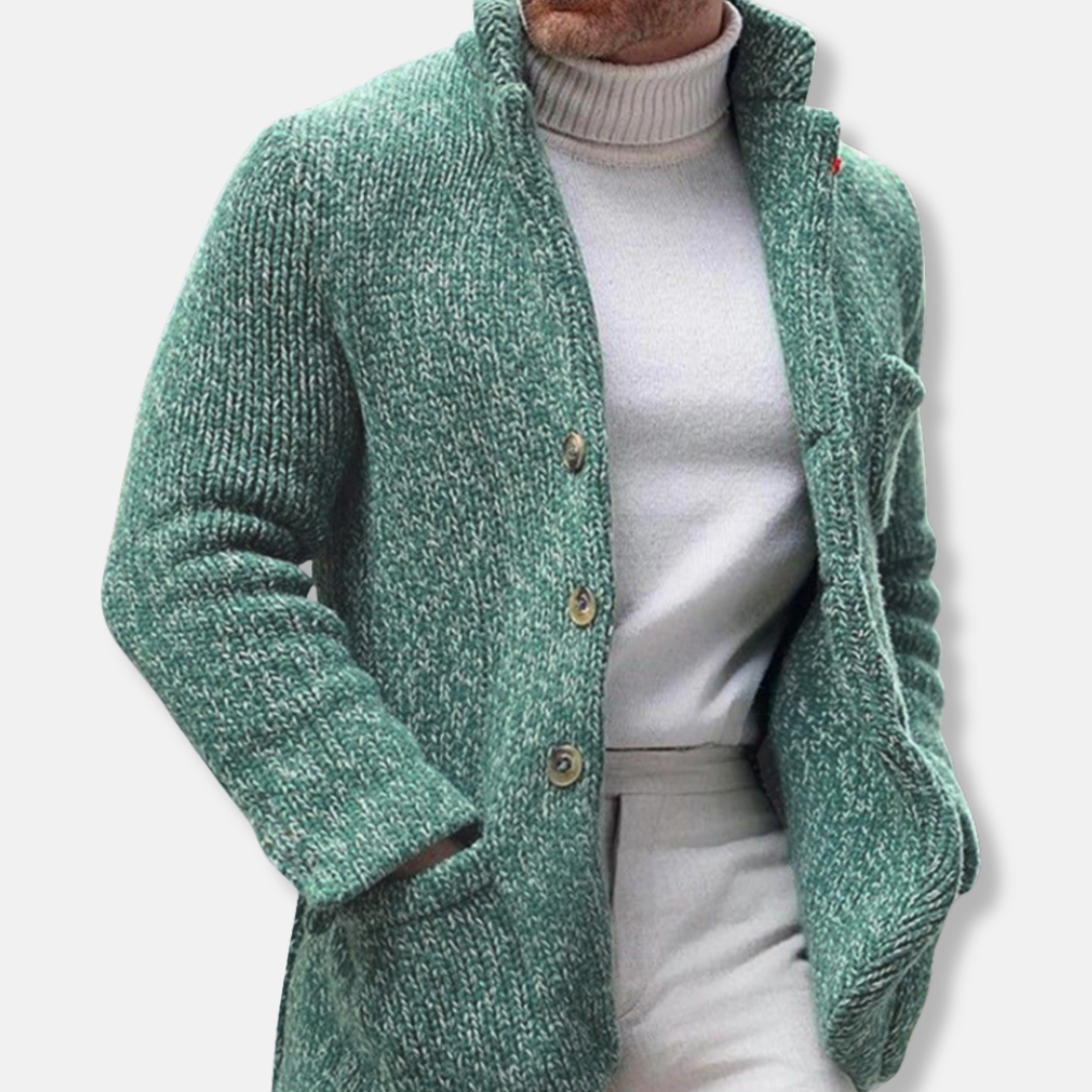 Manteau en maille sur mesure pour homme