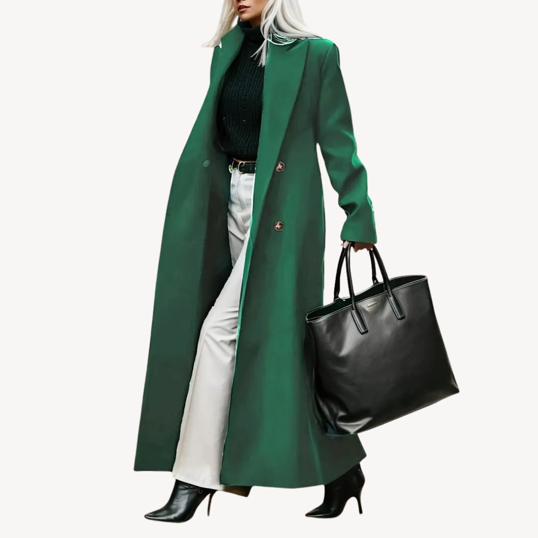 Manteau long spectaculaire pour femme