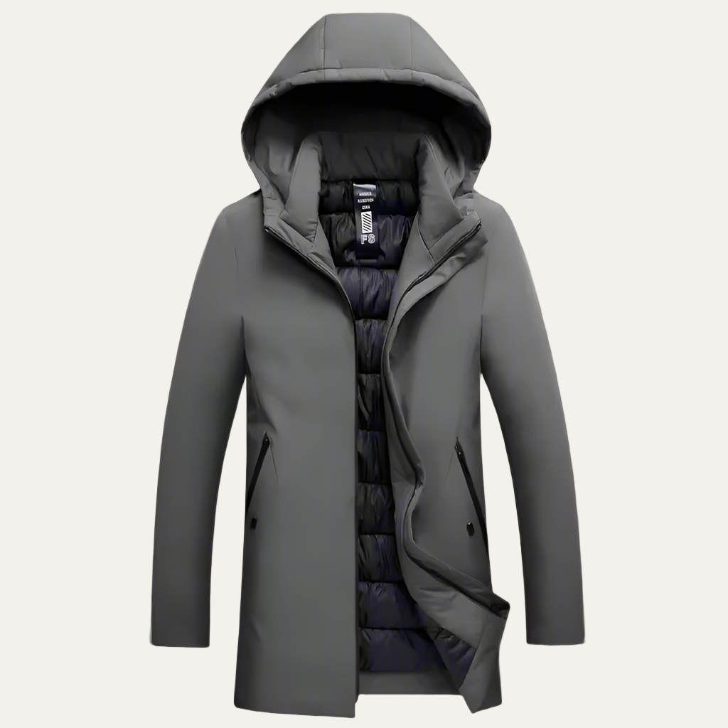 Parka d'hiver pour homme avec capuche intégrée