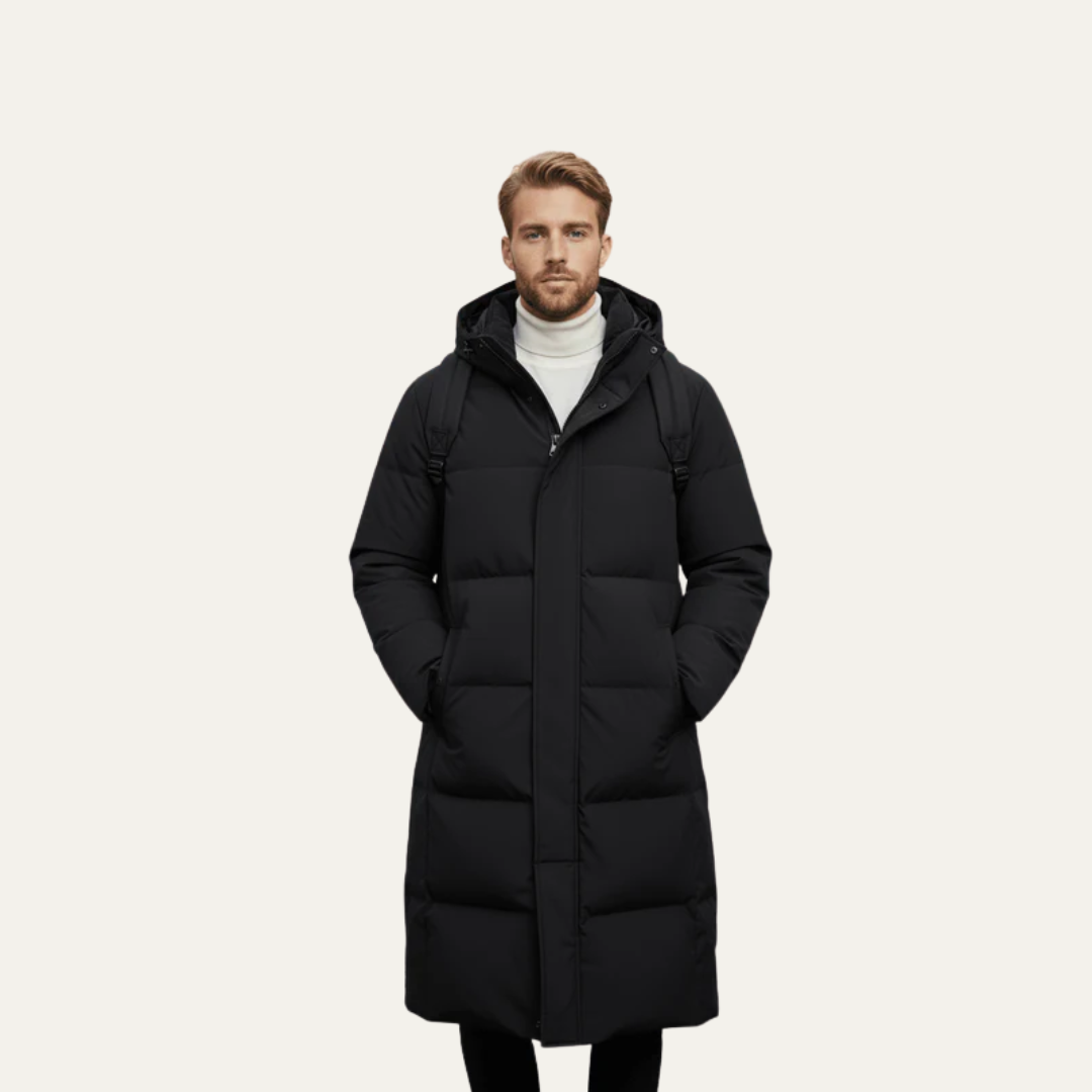 Parka matelassée extra-longue pour homme