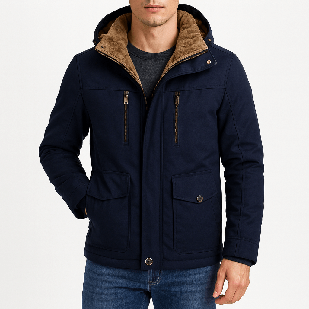 Parka utilitaire à capuche pour homme
