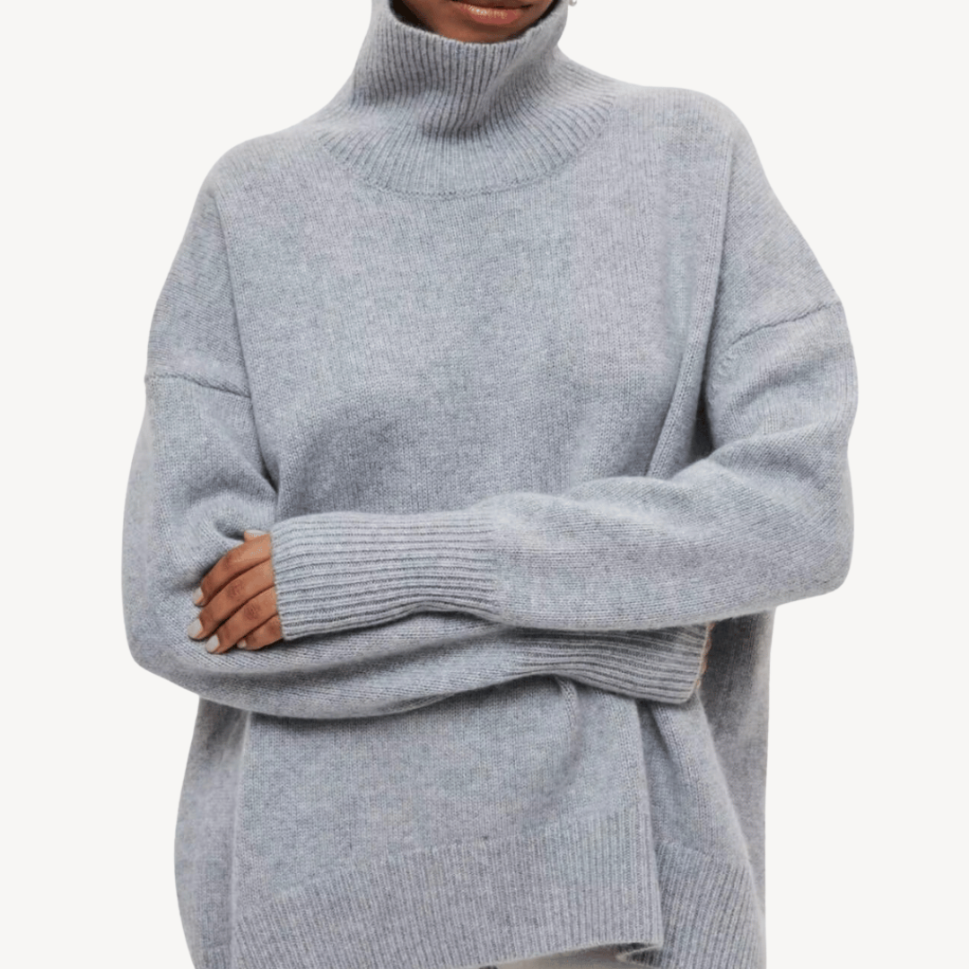 Pull à col roulé oversize pour femme
