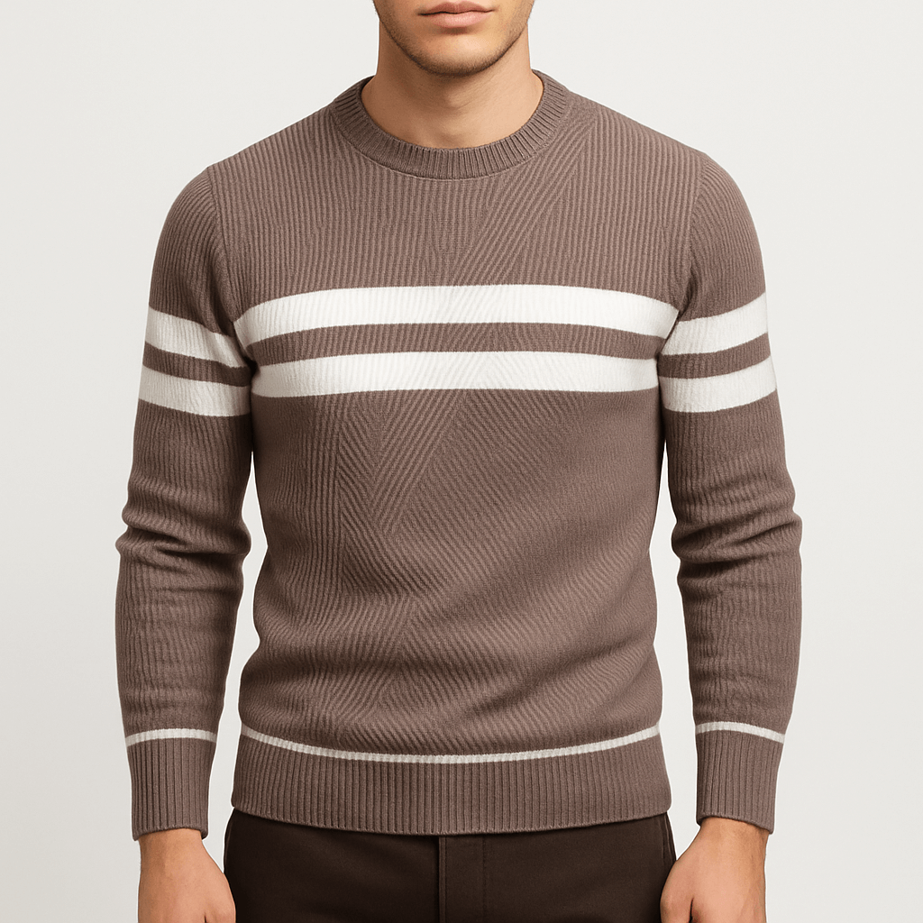Pull patchwork pour homme